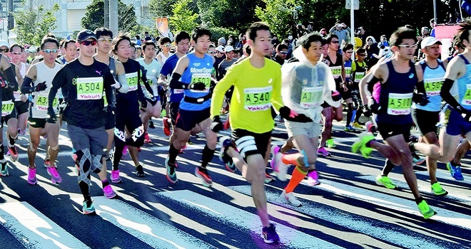 第29回東京ベイ浦安シティマラソン 全国の市民ランナーとゲストランナー7300人が参加
