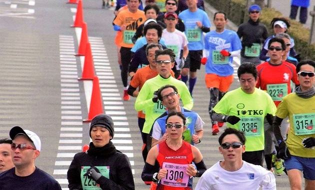 浦安点描：６５００人 ベイエリア力走