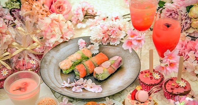 "サクラクルール" で 春の訪れを感じる さまざまな料理を堪能
