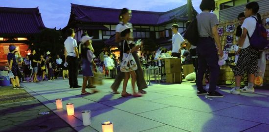 堀江の正福寺で 「盆はお寺で過ごさナイト」を開催