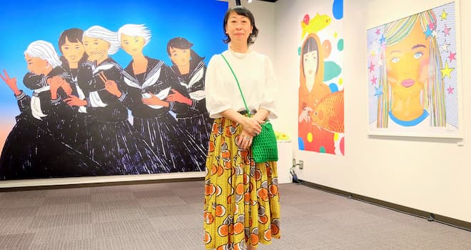 浦安ゆかりのイラストレーター吉泉ゆう子さん 作品展「海と風と堀中出身と」を開催