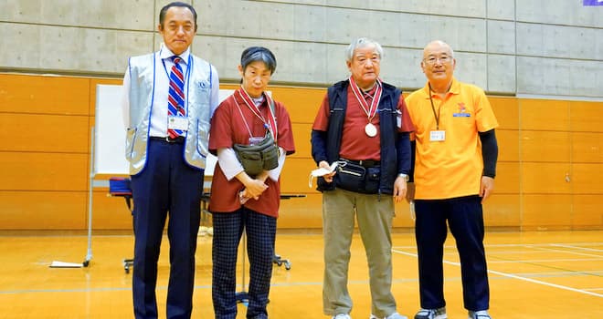 浦安中央ライオンズ 30周年記念 ボッチャ大会 チーム森金が優勝