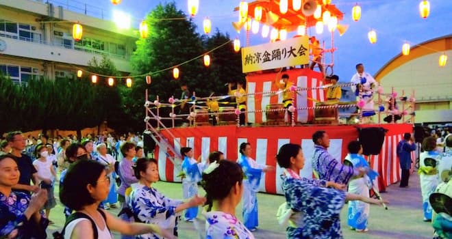 夏の宵を楽しむ 浦安市納涼盆踊り大会 臨時バスも運行、新浦安方面の住民も参加