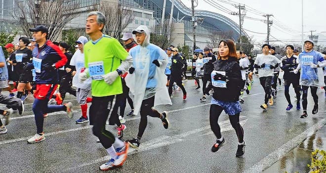 第34回東京ベイ浦安シティマラソン 雨にも負けず約2200人が力走