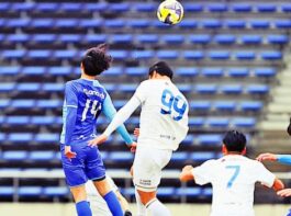 息の合ったセットプレーで１点を先制 ホーム開幕戦で見事勝利 ブリオベッカ浦安・市川