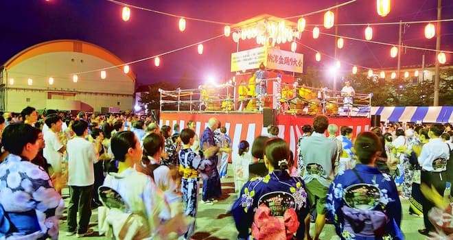 夏の風物詩 浦安市納涼盆踊り大会開催 踊りの輪広がる勇壮な太鼓演奏
