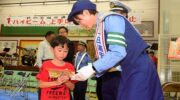 アジア大会女子柔道優勝 角田選手一日署長 秋の交通安全運動